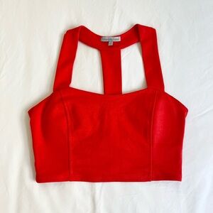 Charlotte Russe Red Cropped Tank